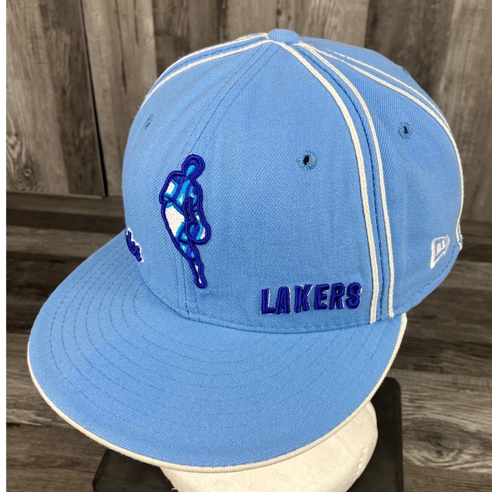 New Era 59FIFTY Los Angeles Lakers Hardwood Classics Fitted Hat Blue 7 1/2